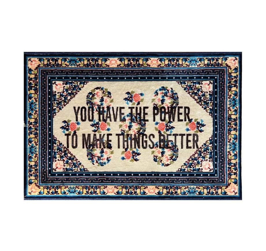 Seletti Burnt Carpet You Have The Power 180x120
