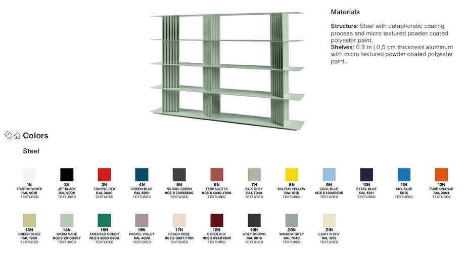 RS Barcelona Plec Shelving