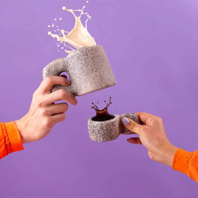 Seletti Newlithic Set of 2 Coffee Cups