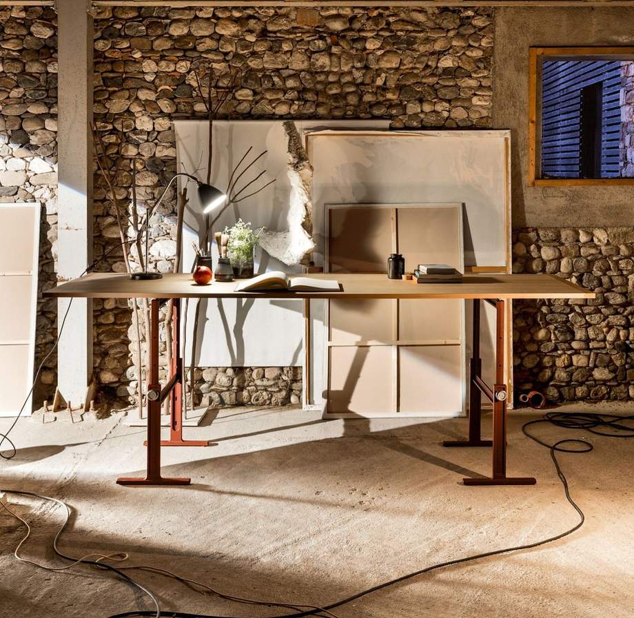 Magis Brut Trestles Table
