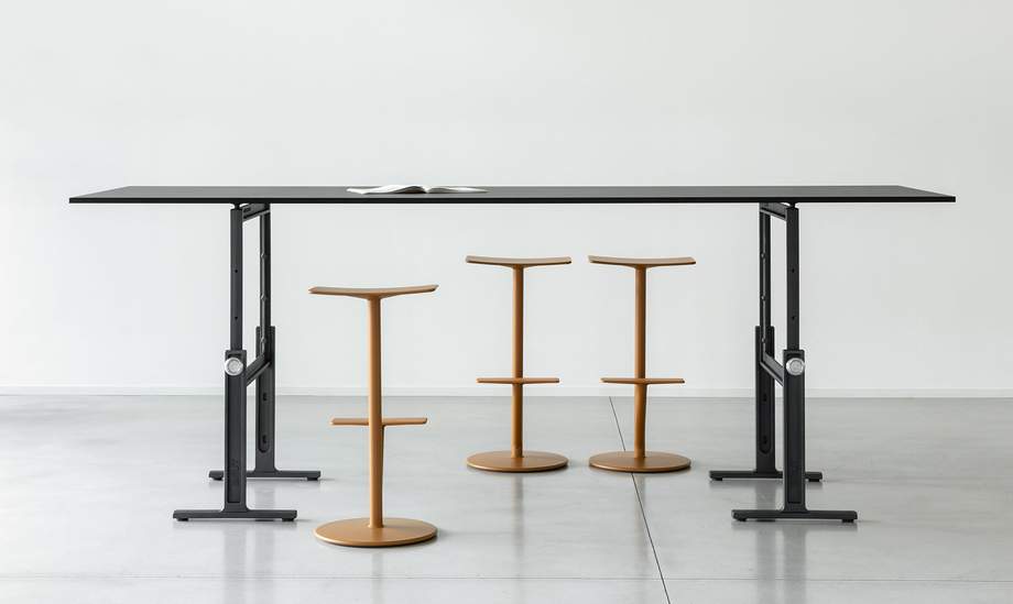 Magis Brut Trestles Table
