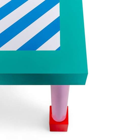 Seletti Supertable Blue Stripes