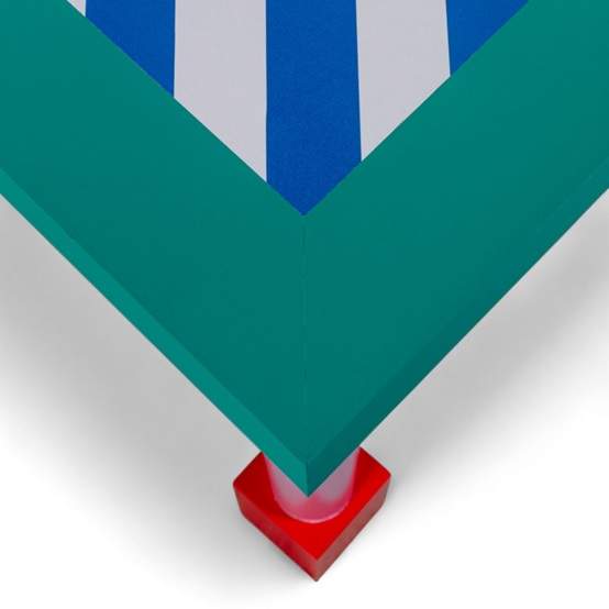 Seletti Supertable Blue Stripes