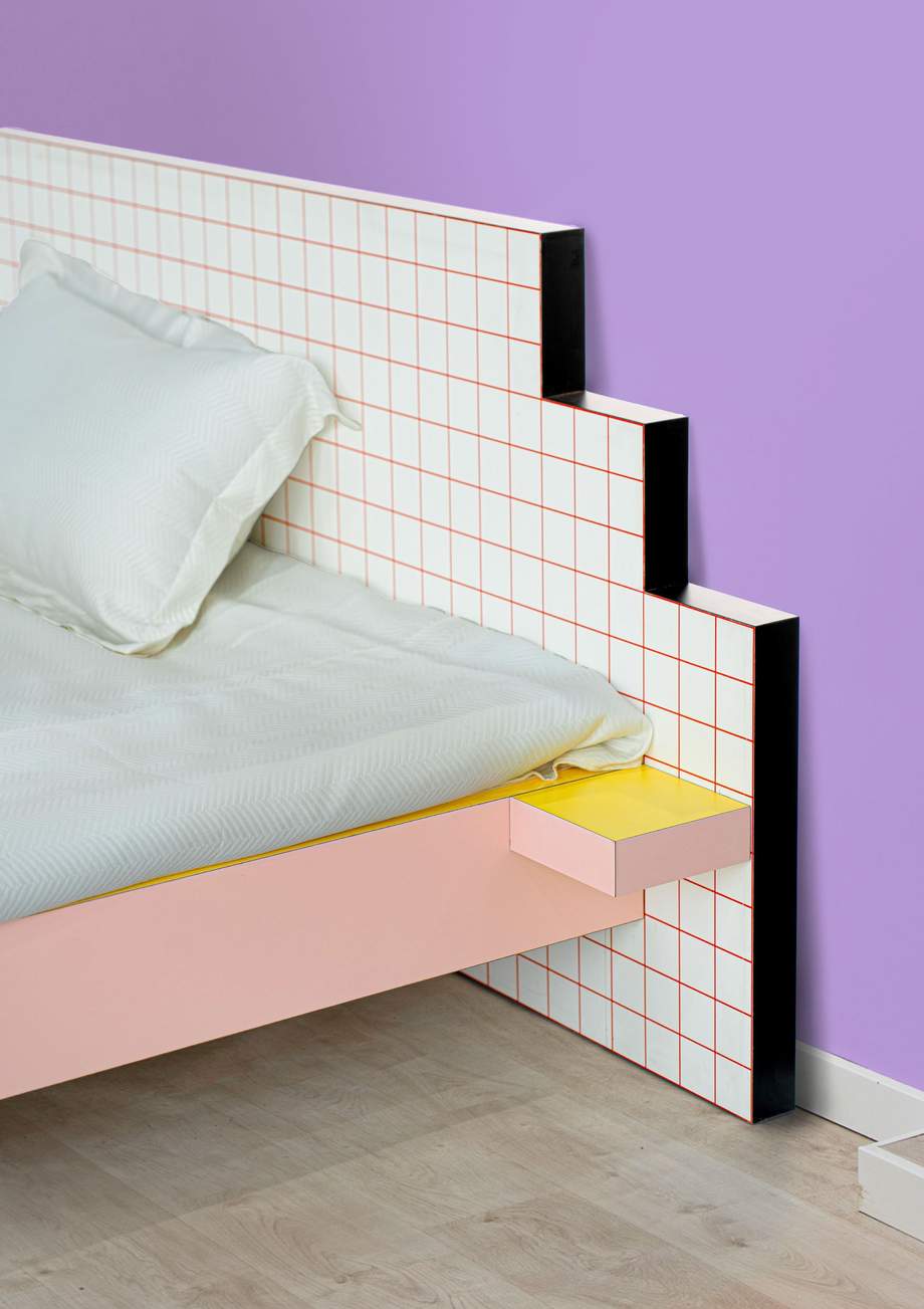 Seletti Superbed Red Grid