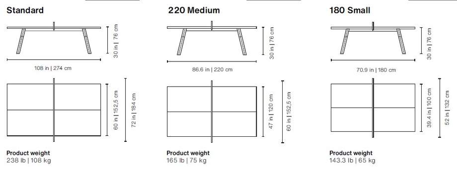 You and Me Ping Pong Table Outdoor