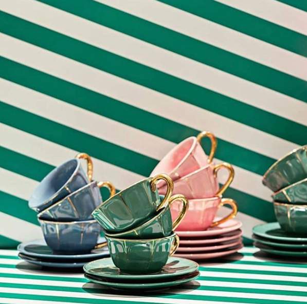 Vintage Pastel Coffee/Tea Cup