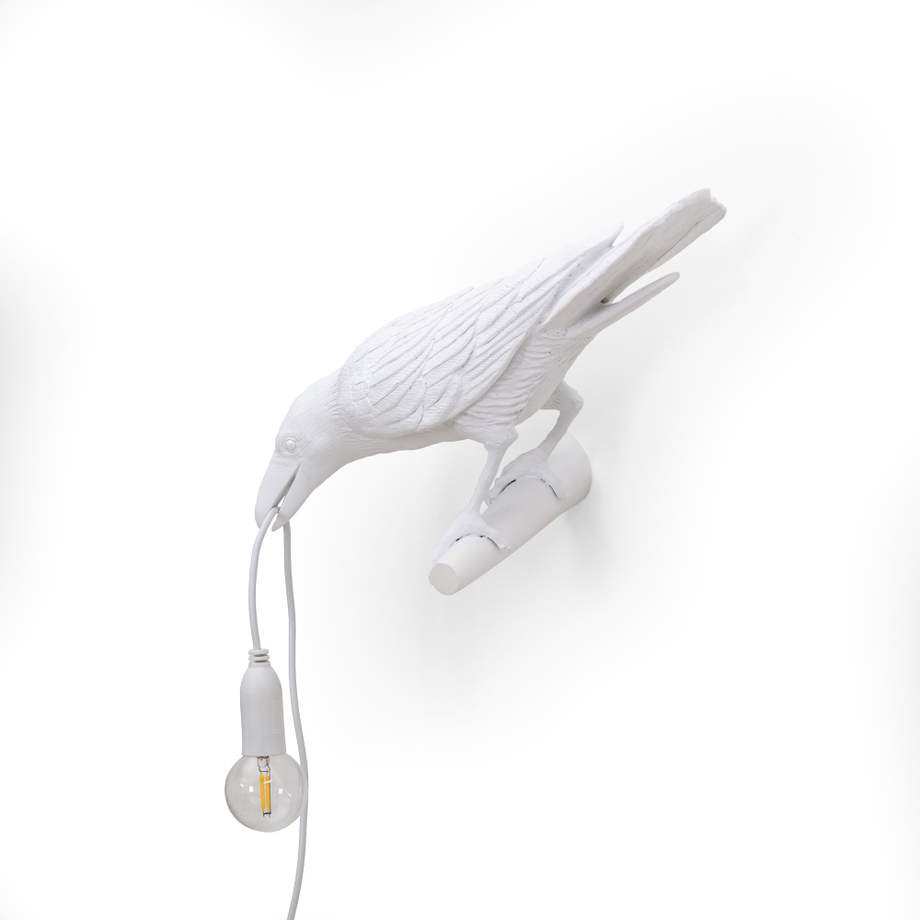 Seletti Bird Lamp White Looking Left