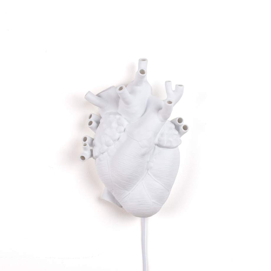 Seletti Heart Lamp Porcelain Aplique 