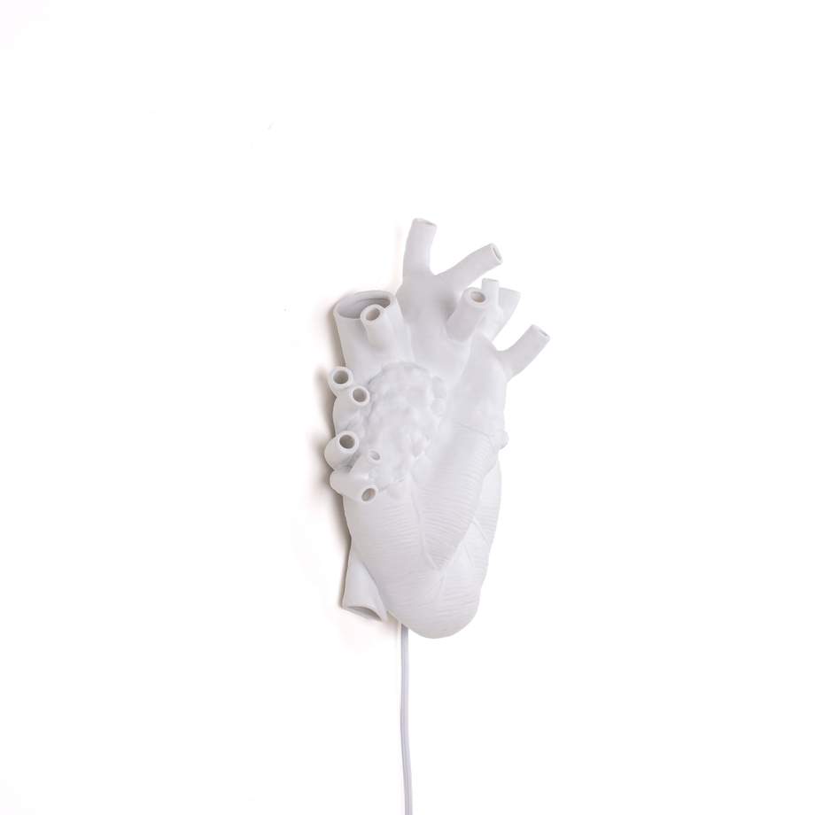 Seletti Heart Lamp Porcelain Aplique 