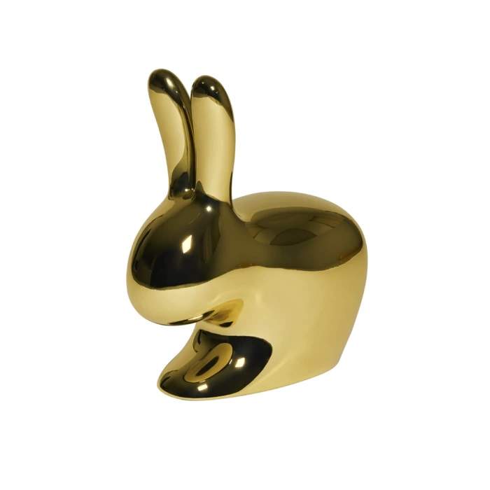 Qeeboo Rabbit Chair Baby Metal Finish