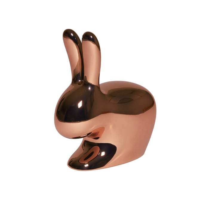 Qeeboo Rabbit Chair Baby Metal Finish