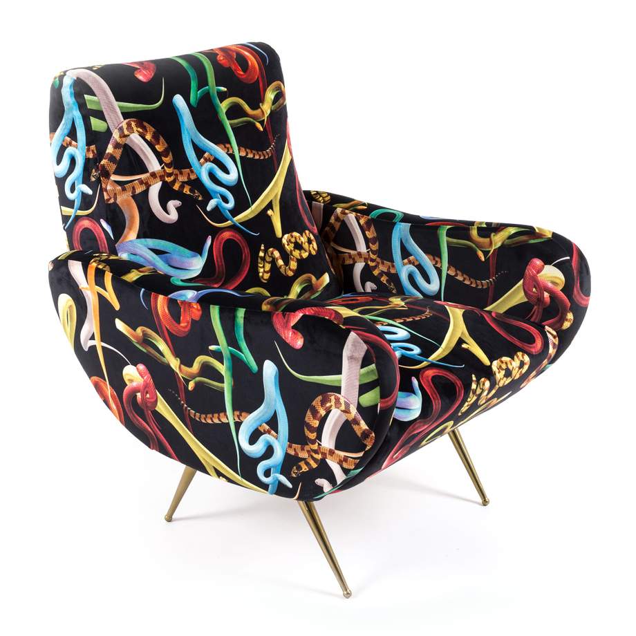Seletti Toiletpaper Armchair Snakes