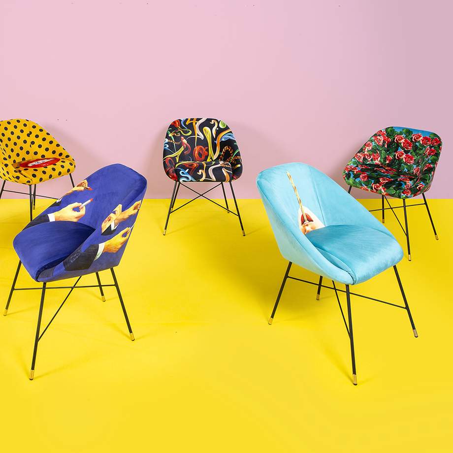 Seletti Toiletpaper Padded Chair Shit