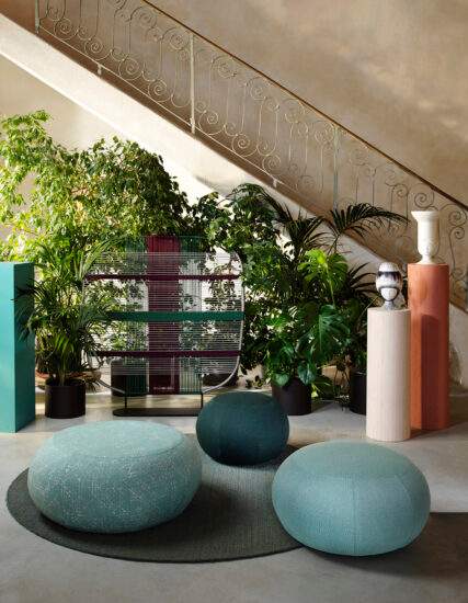 Saba Geo Pouf Outdoor
