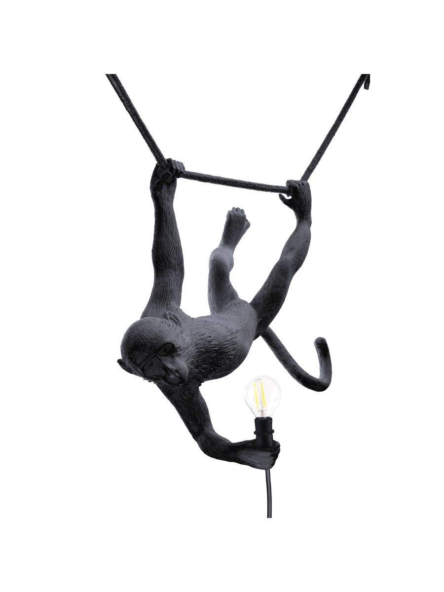 Seletti Monkey Lamp Black Swing Indoor/Outdoor