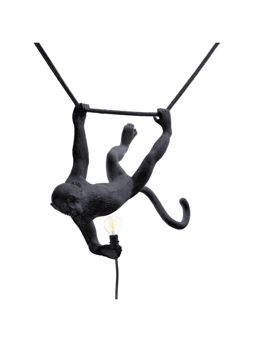 Seletti Monkey Lamp Black Swing Indoor/Outdoor