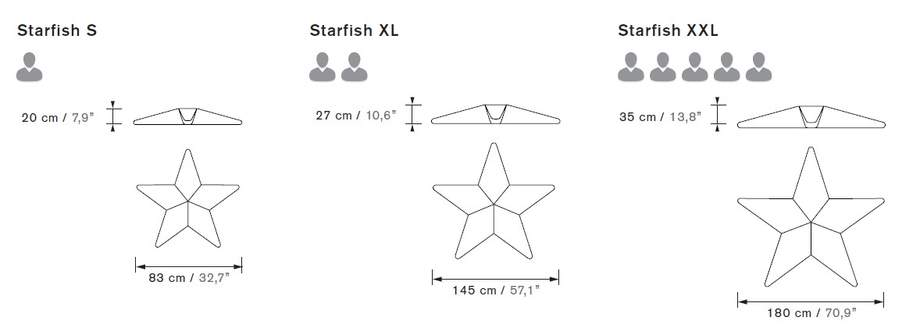 Ogo Starfish Pouf Small