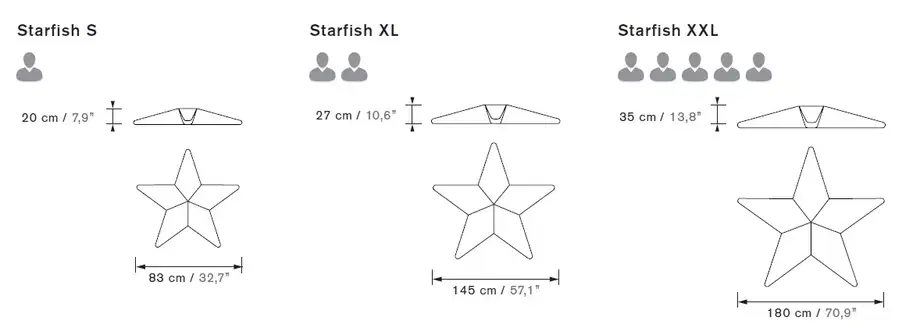 Ogo Starfish Pouf Small
