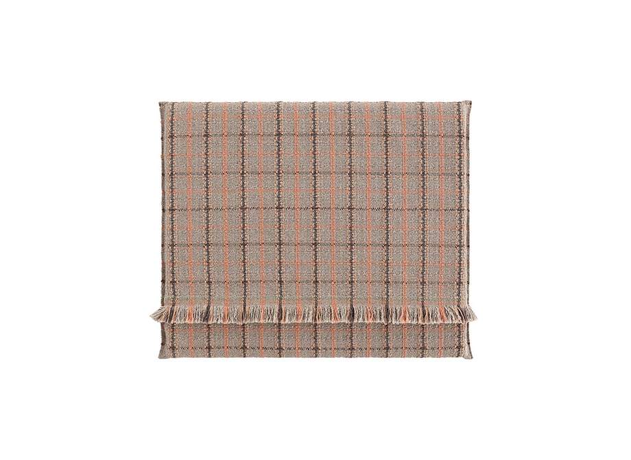 Gan Rugs Garden Layers Mattress Tartan Terracotta Big 