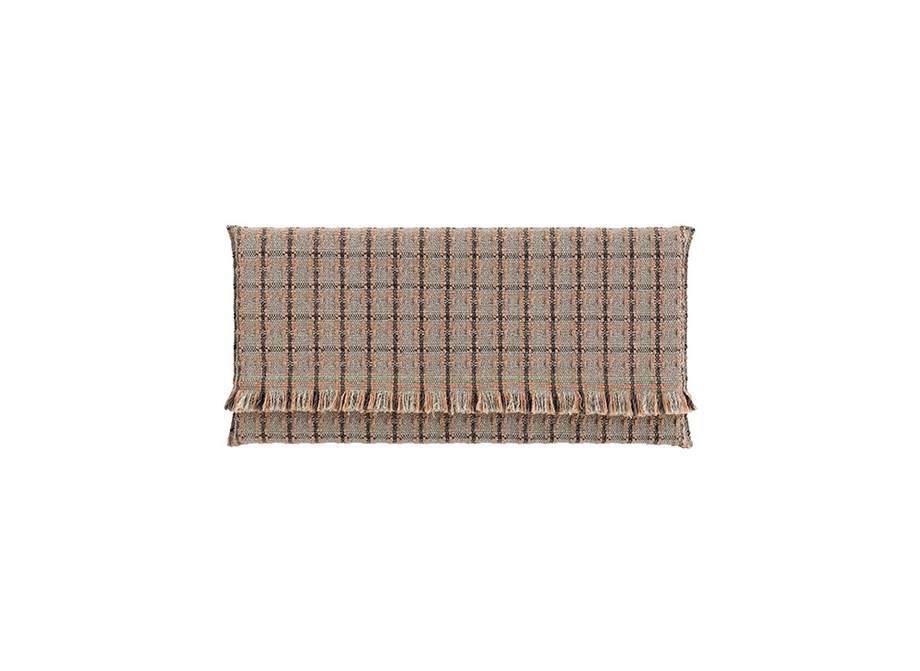 Gan Rugs Garden Layers Mattress Checks Terracotta Small
