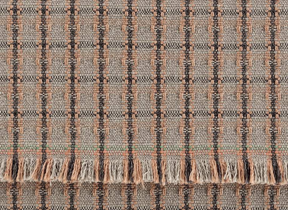 Gan Rugs Garden Layers Mattress Checks Terracotta Small