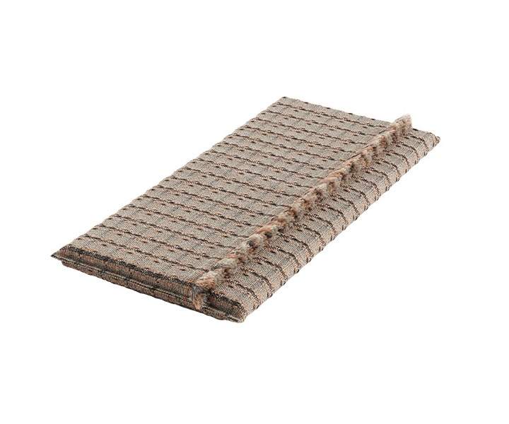 Gan Rugs Garden Layers Mattress Checks Terracotta Small