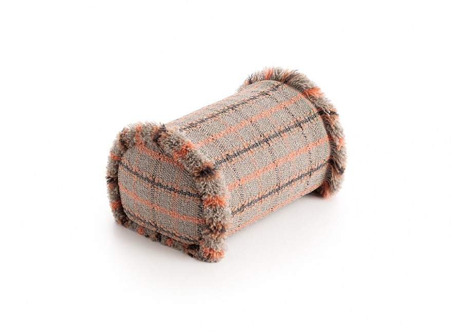 Gan Rugs Garden Layers Roll Tartan Terracotta Big