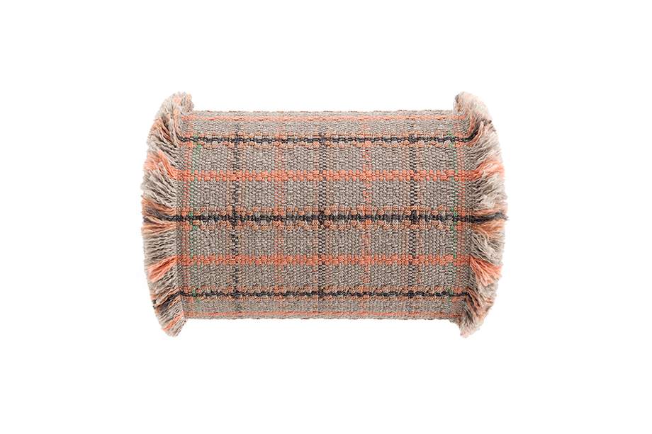 Gan Rugs Garden Layers Roll Tartan Terracotta Big