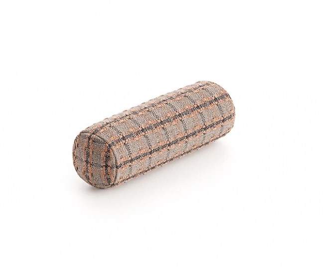 Gan Rugs Garden Layers Roll Checks Terracotta Small 