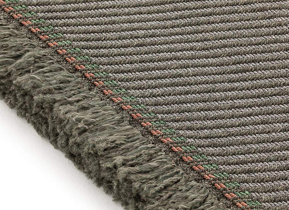 Gan Rugs Garden Layers Rug Diagonal Aloe-Opal