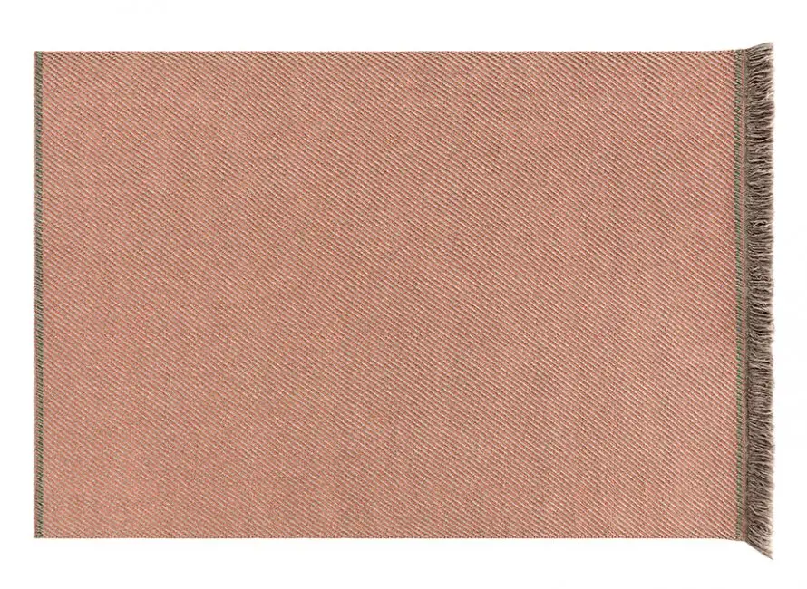 Gan Rugs Garden Layers Rug Diagonal Almond-Peach
