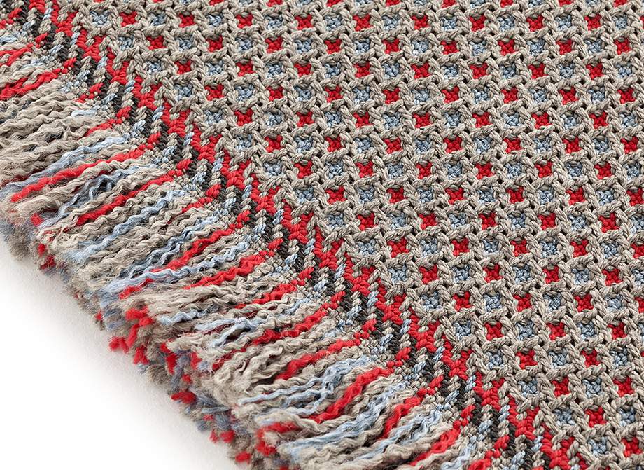 Gan Rugs Garden Layers Rug Gofre Blue