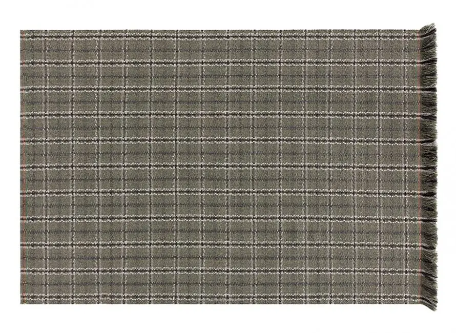 Gan Rugs Garden Layers Rug Tartan Green