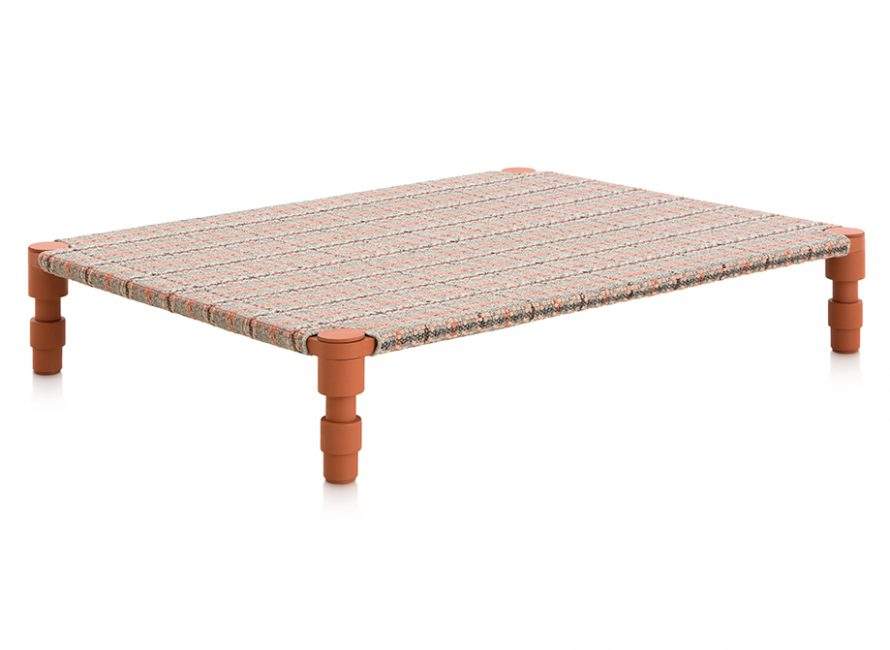 Gan Rugs Garden Layers Indian Bed Tartan Terracotta