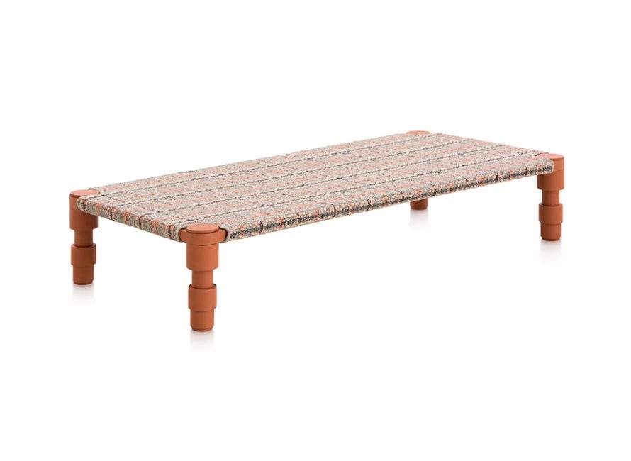 Gan Rugs Garden Layers Indian Bed Tartan Terracotta