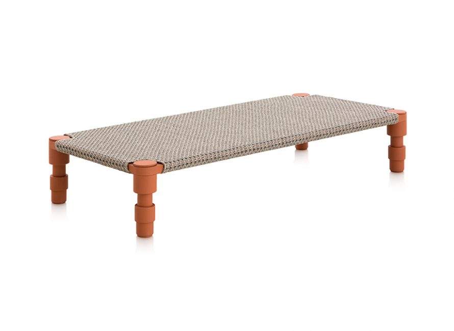 Gan Rugs Garden Layers Indian Bed Gofre Terracotta