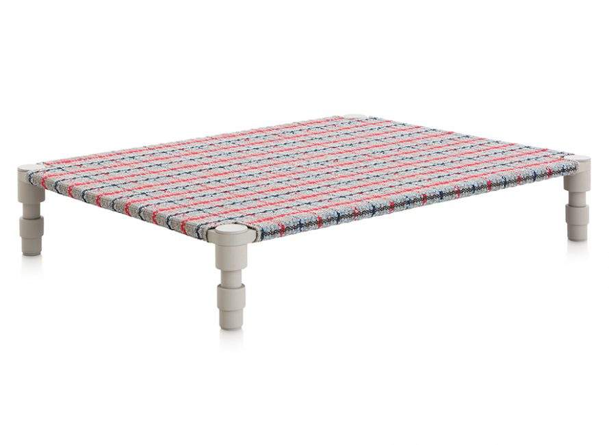 Gan Rugs Garden Layers Indian Bed Tartan Blue
