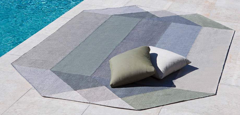 Gan Rugs Diamond Rug Outdoor Pink-Yellow 