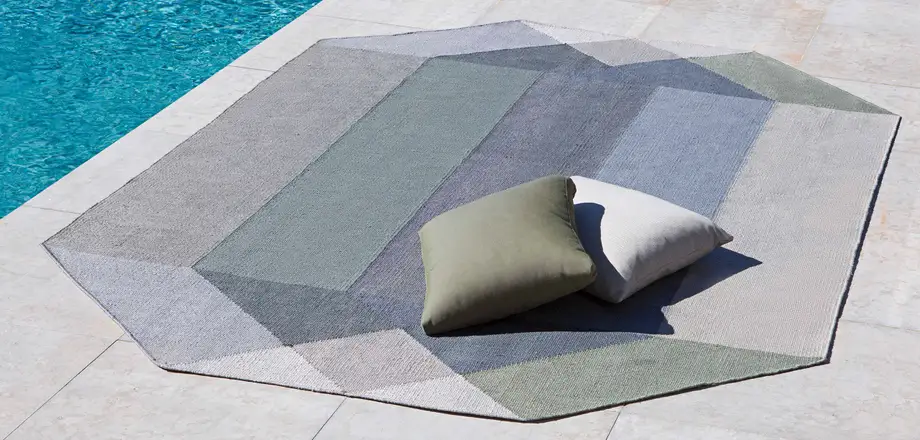 Gan Rugs Diamond Rug Outdoor Pink-Yellow 