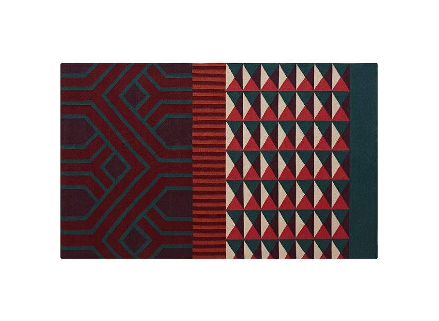 Gan Rugs Ndebele Rug Red 