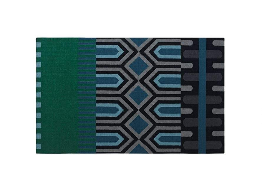 Gan Rugs Ndebele Rug Green 