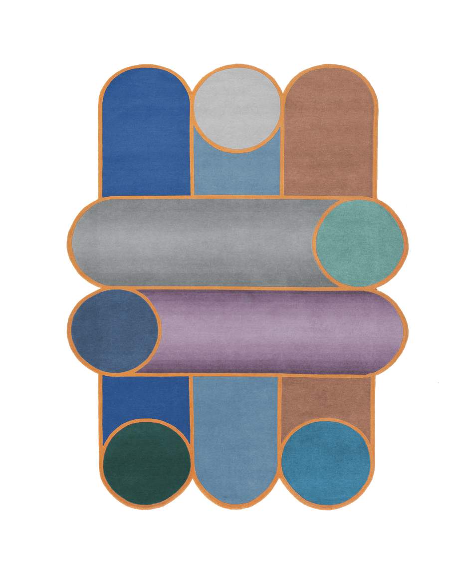 CC-Tapis Rotazioni B Electric Blue 
