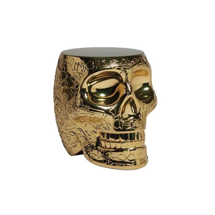 Qeeboo Mexico Stool - Side Table Metal Finish