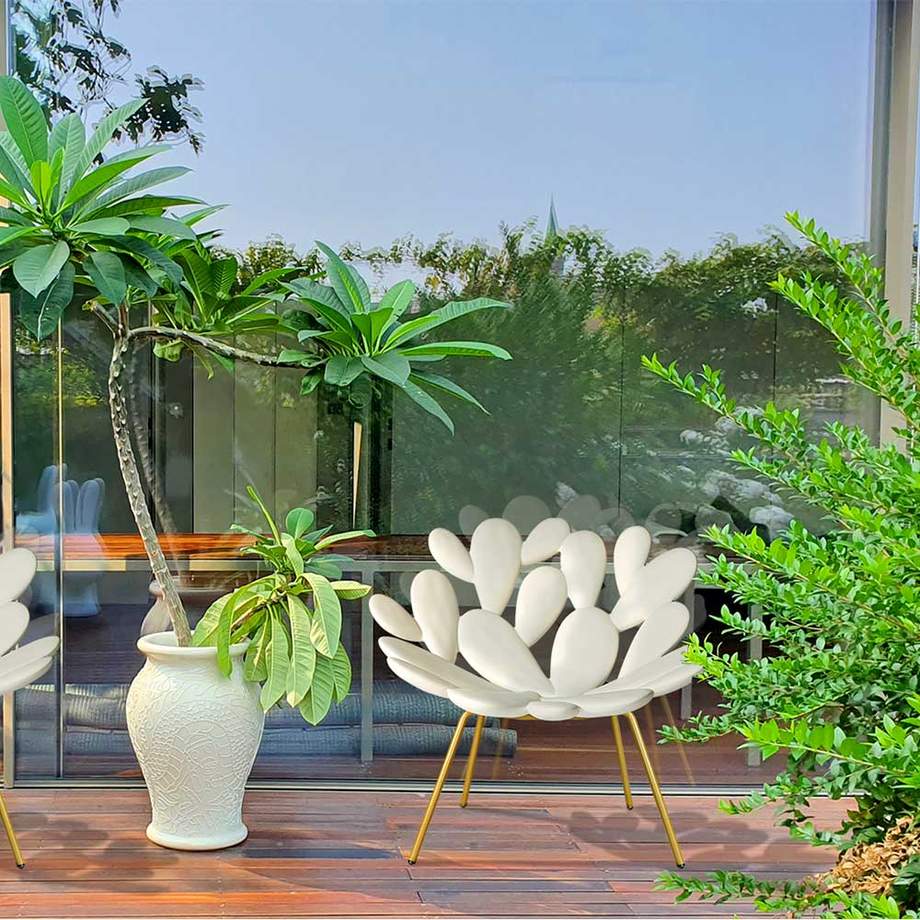 Qeeboo Filicudi Brass Armchair