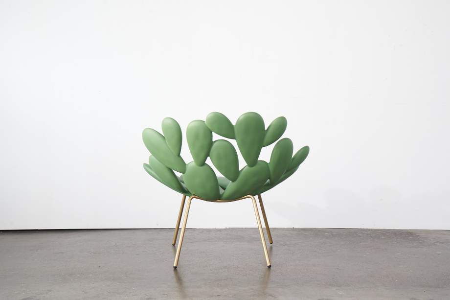 Qeeboo Filicudi Brass Armchair