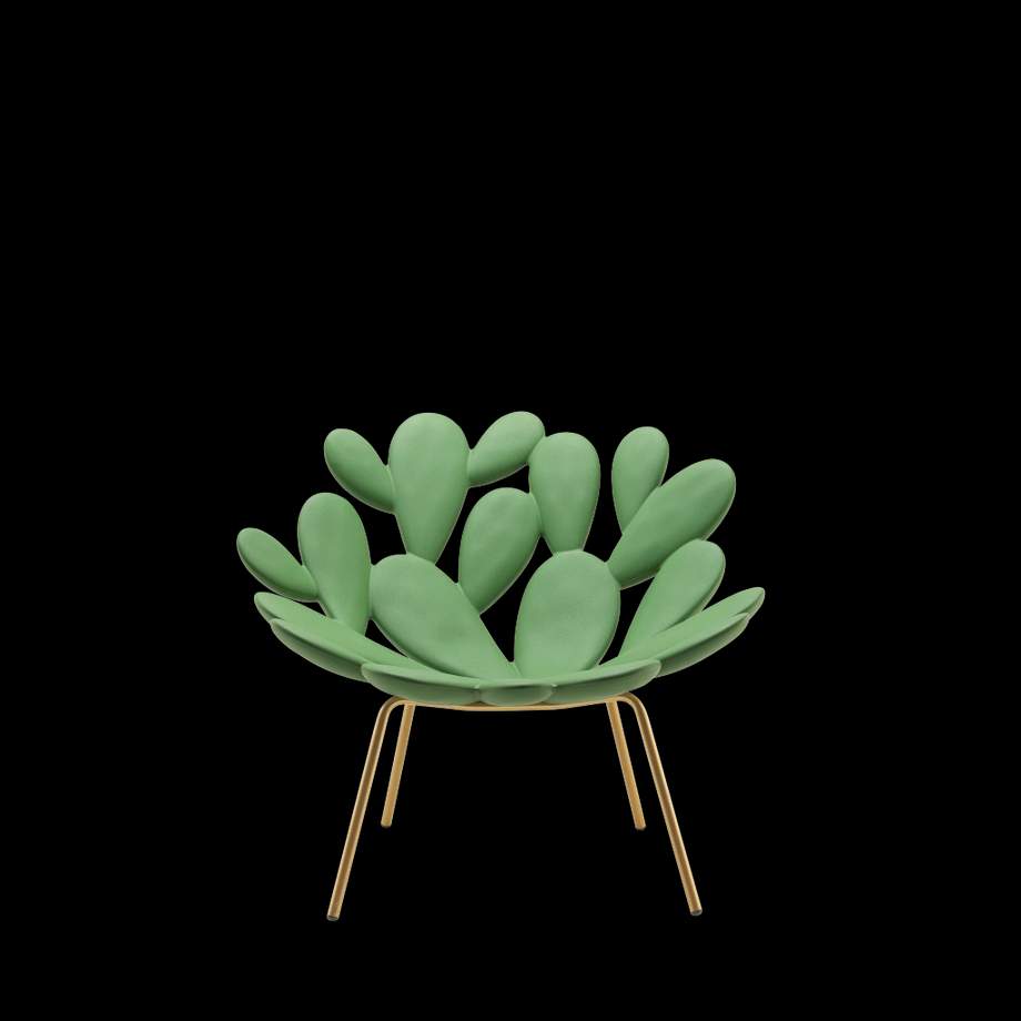 Qeeboo Filicudi Brass Armchair