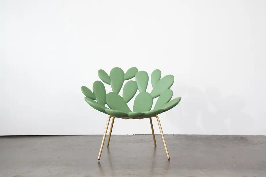 Qeeboo Filicudi Brass Armchair