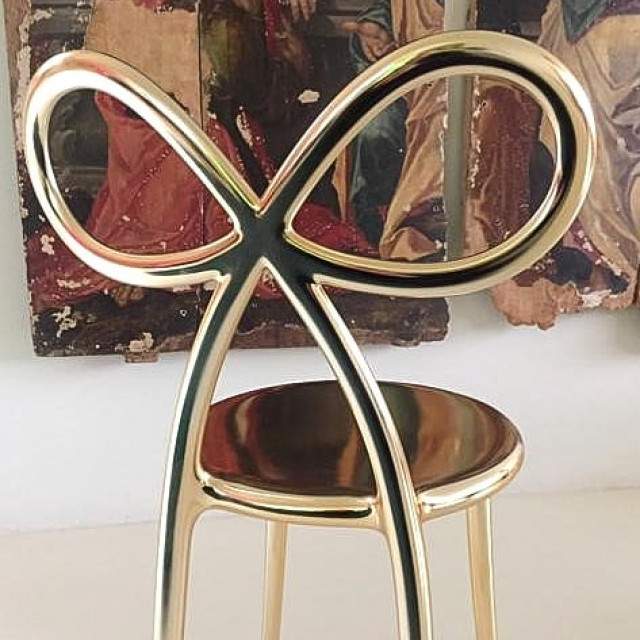 Qeeboo Ribbon Chair Metal Finish