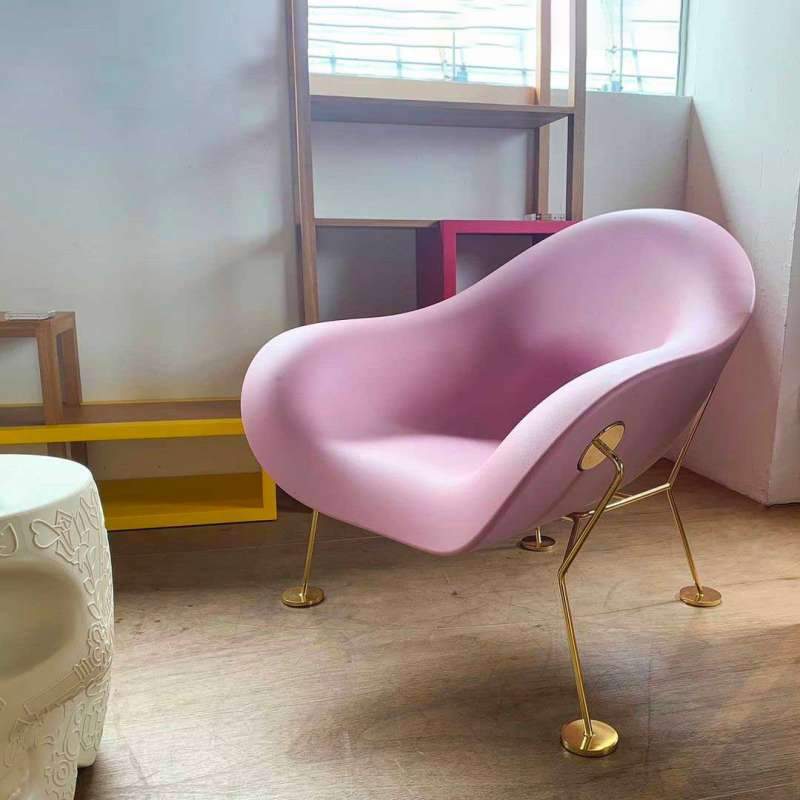 Qeeboo Pupa Armchair Brass Base Indoor
