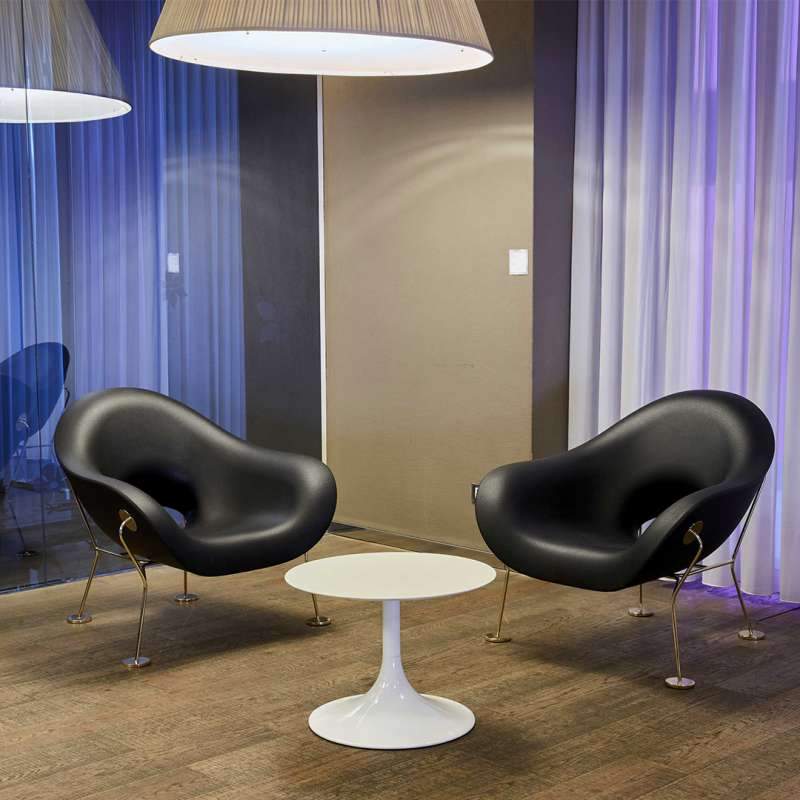 Qeeboo Pupa Armchair Brass Base Indoor